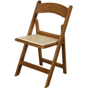 Silla Plegable 78x44x42cm (Blanco/Café)